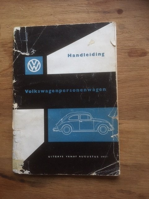 Handleiding Volkswagen Personenwagen - Uitgave Augustus 1957, Ophalen of Verzenden