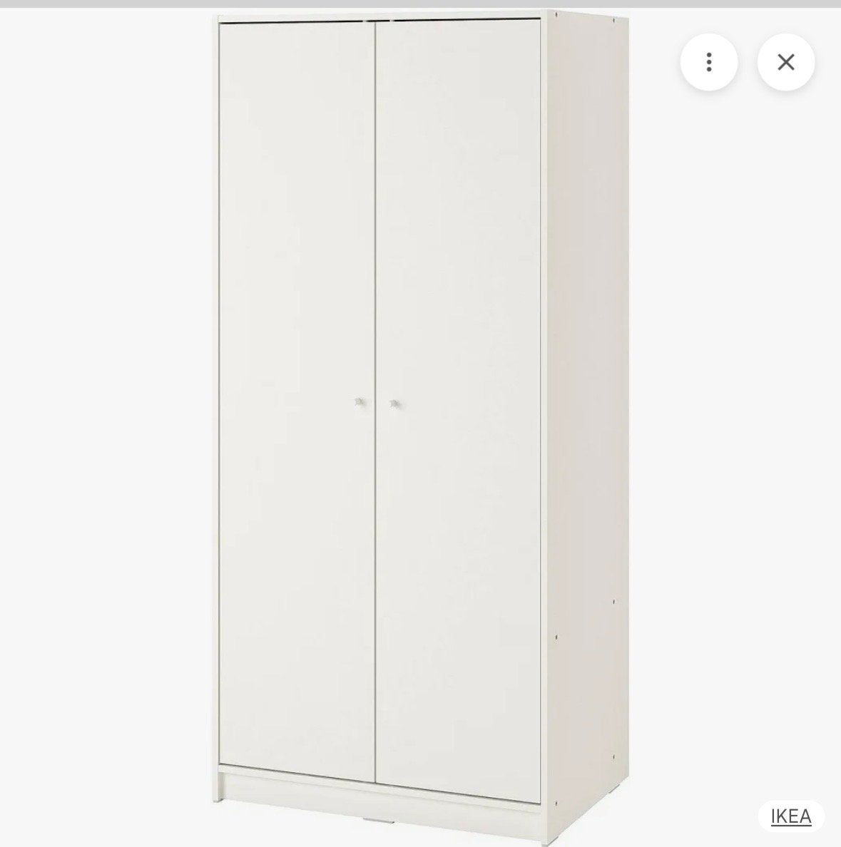 IKEA KLEPPSTAD kledingkast met deuren (MOET VANDAAG WEG!), Ophalen, Overige materialen, Gebruikt, 50 tot 100 cm