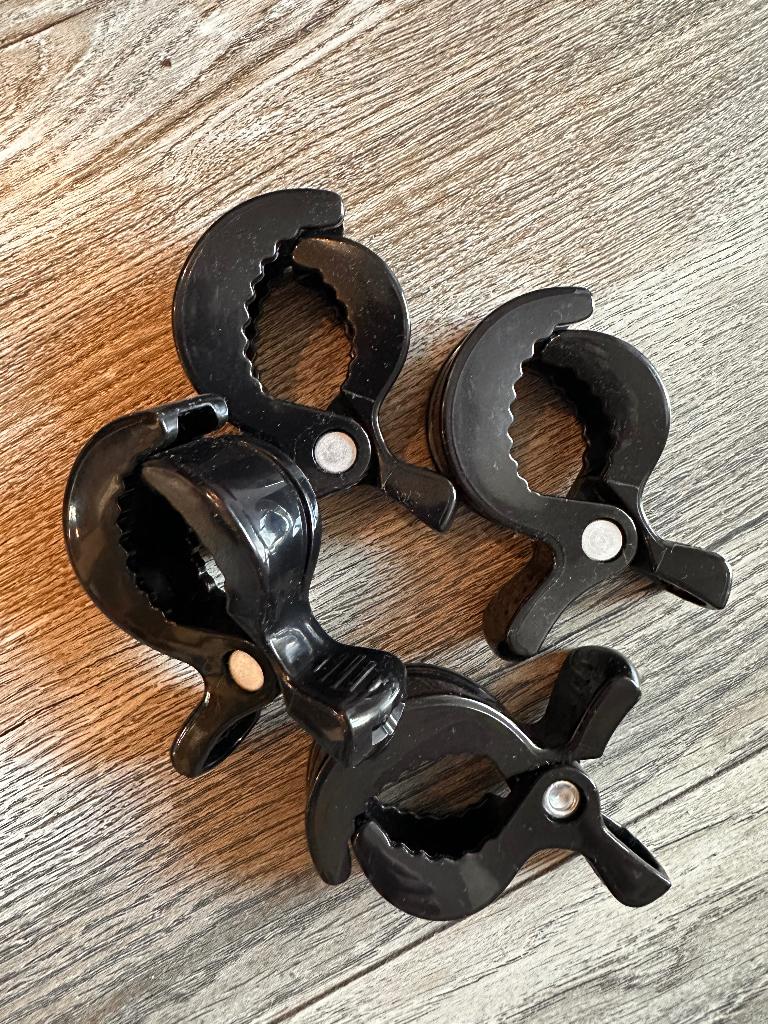 4 pieces accessories for stroller, clips for stroller, Ophalen, Zo goed als nieuw, Kinderwagen, Overige merken