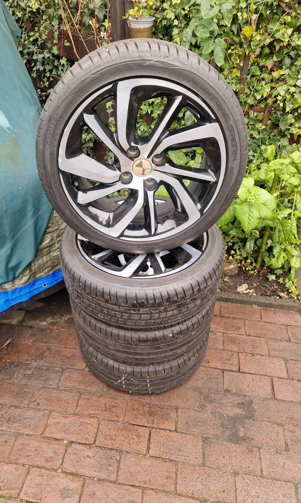 Ds3 wielen / velgen  17 inch  met zgan banden  nette set, Ophalen, Velg(en), 17 inch, Zomerbanden