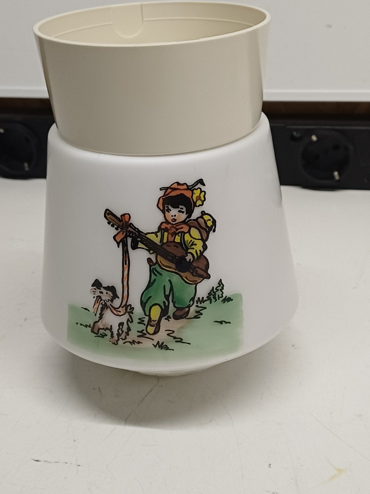 Thabur Plafondlamp Kinderkamer - Jongen met Hond, Antiek en Kunst, Antiek | Lampen, Ophalen of Verzenden