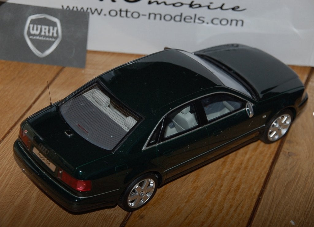 1:18 AUDI S8 D2 green Otto mobile resin OT916 WRH, Verzenden, Zo goed als nieuw, Auto, OttOMobile