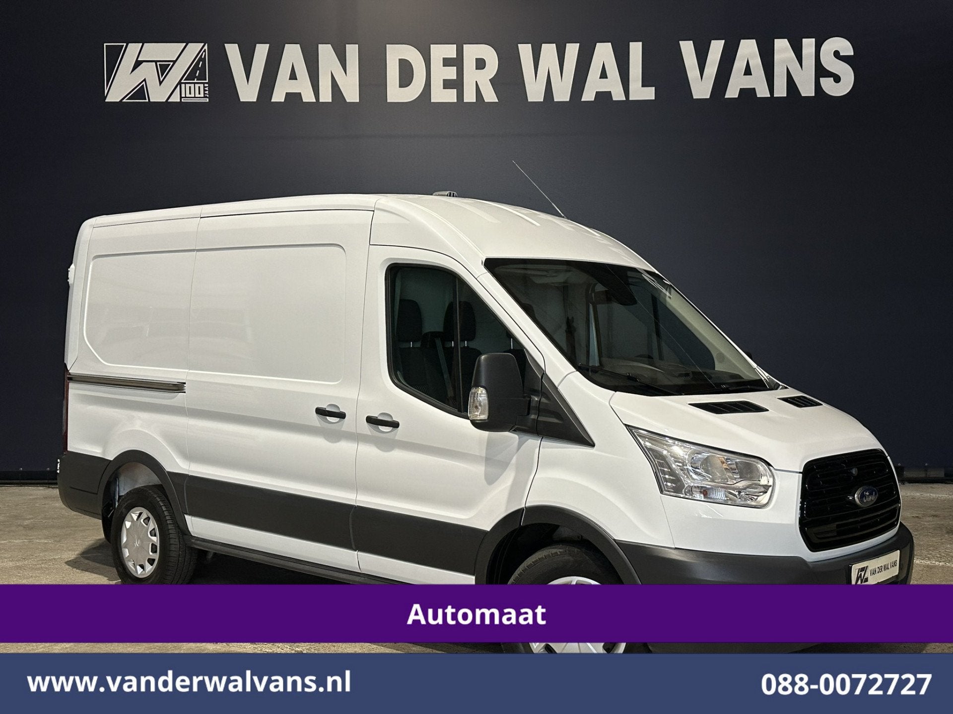 Ford Transit 2.0 TDCI 130pk Automaat L2H2 Inrichting Euro6 A, Stof, Wit, 11 km/l, Bedrijf
