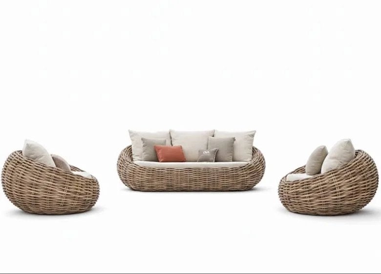 Luxe Apple Bee loungeset 3-delig, Tuin en Terras, Ophalen, 5 zitplaatsen, Zo goed als nieuw, Loungeset