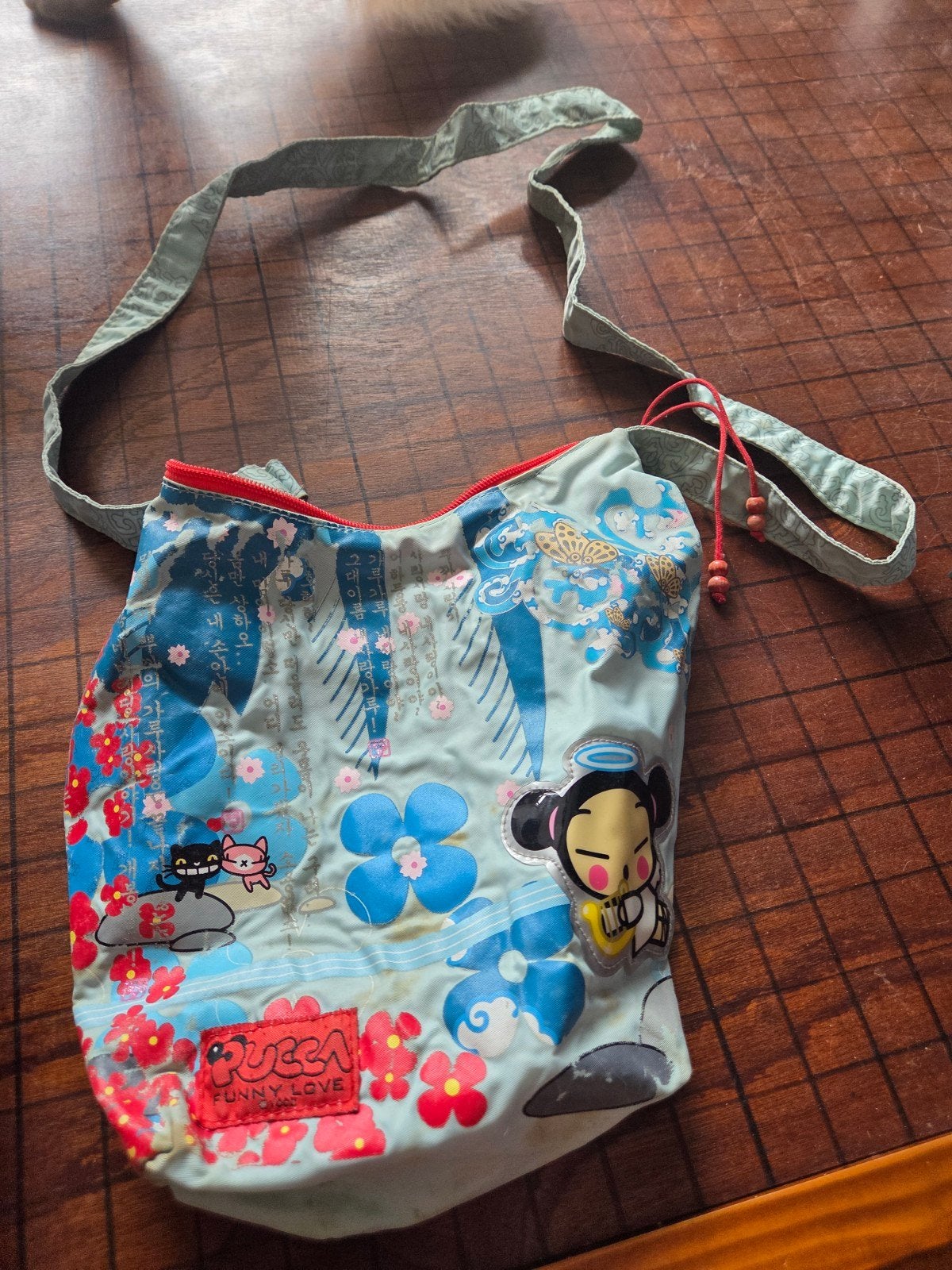 Pucca Funny Love Schoudertas, Ophalen of Verzenden, Gebruikt, Blauw, Overige merken