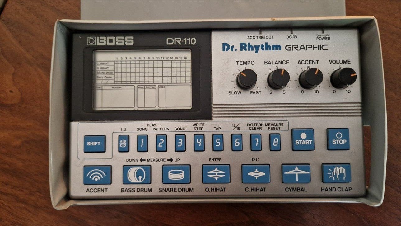 Boss DR-110 Dr. Rhythm Graphic Drummachine, Muziek en Instrumenten, Drumcomputers, Ophalen of Verzenden, Zo goed als nieuw, Boss
