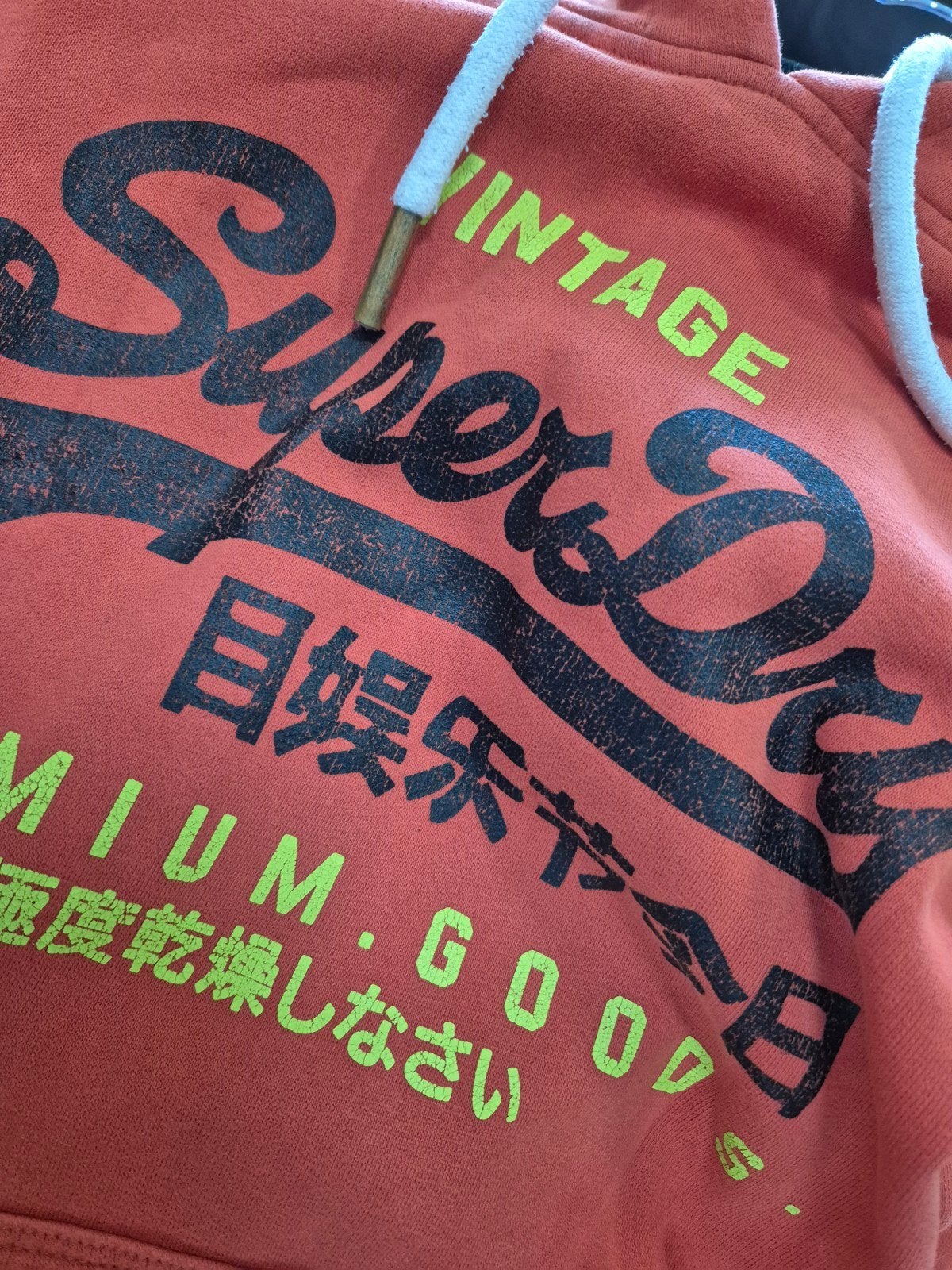 Superdry sweater trui hoodie Maat L, Kleding | Heren, Maat 52/54 (L), Verzenden, ., Oranje
