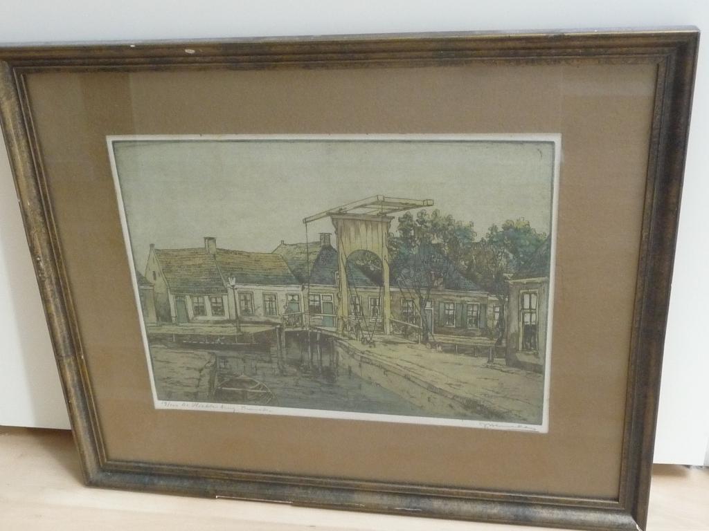 Kleurenets van Johan Hemkes, Ophalen, Oorspronkelijke maker, Schilderij, Minder dan 50 cm