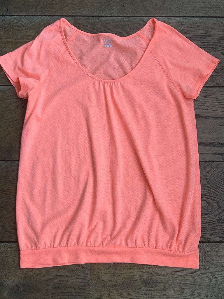 HEMA sport shirt L in goede staat, Verzenden, Gedragen, Maat 42/44 (L), Oranje