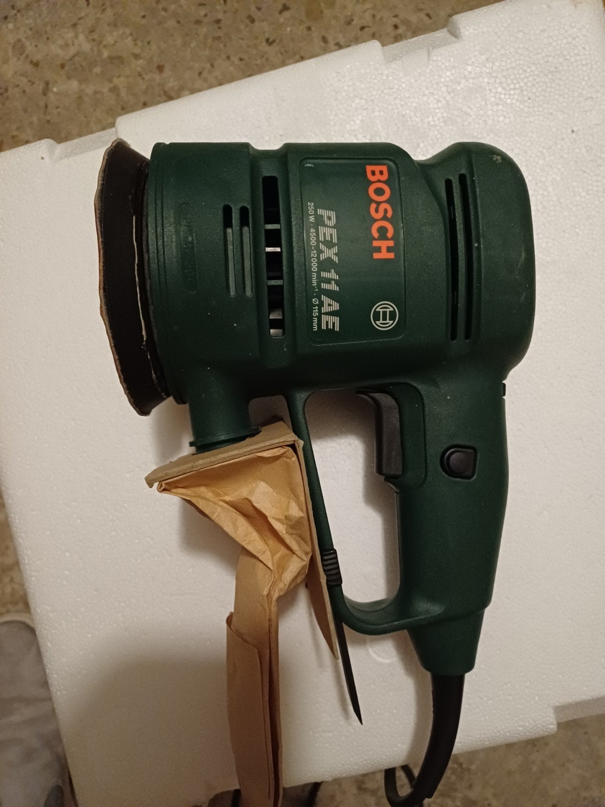 Bosch PEX 11 A Excentrische Schuurmachine, Doe-het-zelf en Verbouw, Ophalen of Verzenden, Gebruikt, Minder dan 600 watt, Excentrische schuurmachine