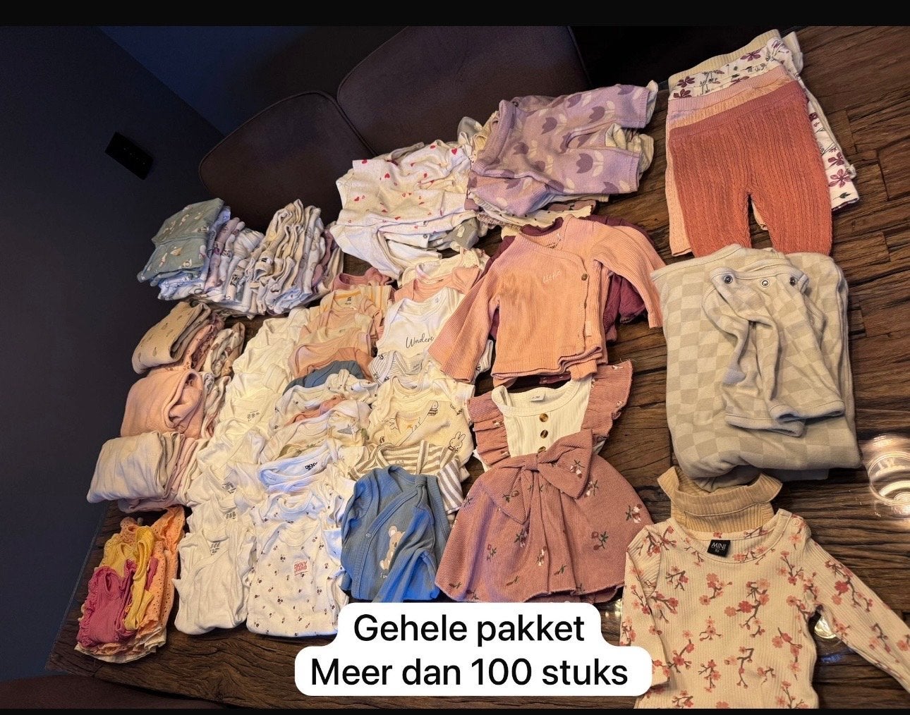 Groot Tweeling Babypakket Maat 50-56 - Meer dan 100 Stuks, Ophalen of Verzenden, Zo goed als nieuw
