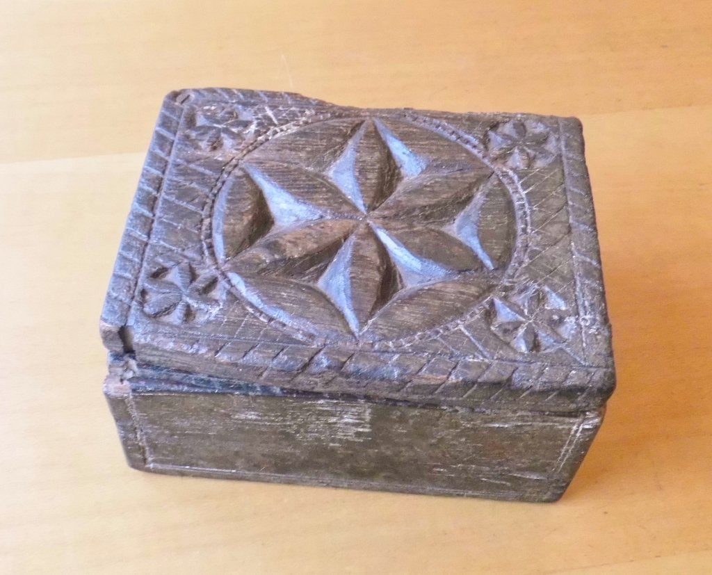 Antieke houten sirikist, Antiek en Kunst, Ophalen of Verzenden