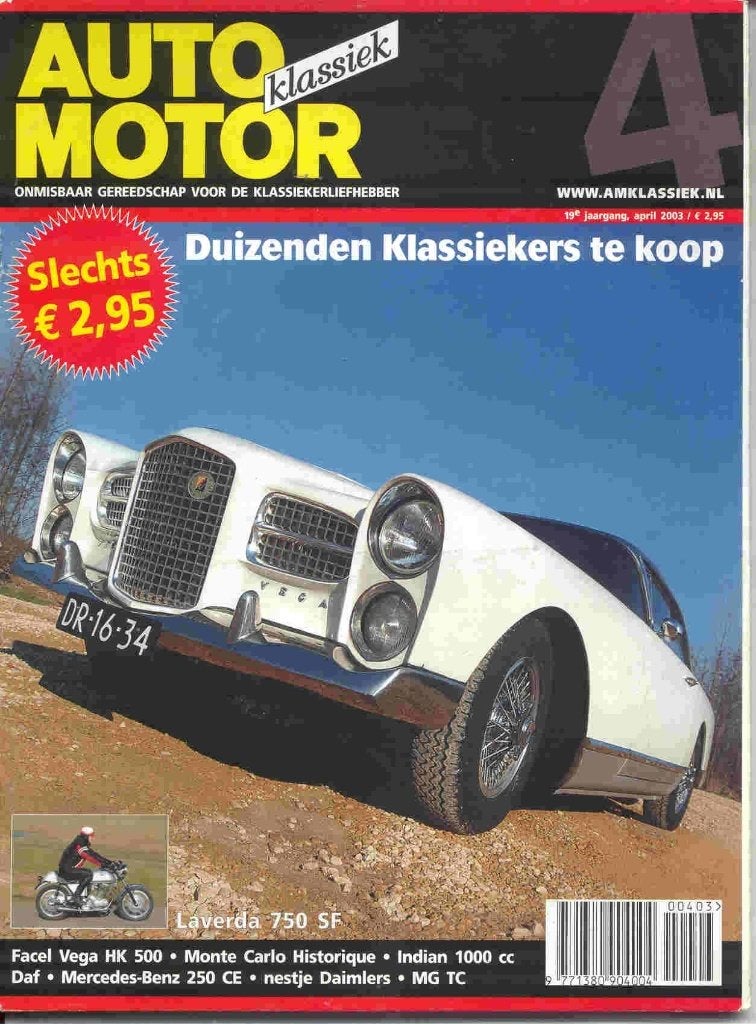 Auto Motor Klassiek 4 2003 Facel HK 500, 250 CE, MG TC, DAF, Ophalen of Verzenden, Nieuw, Overige merken
