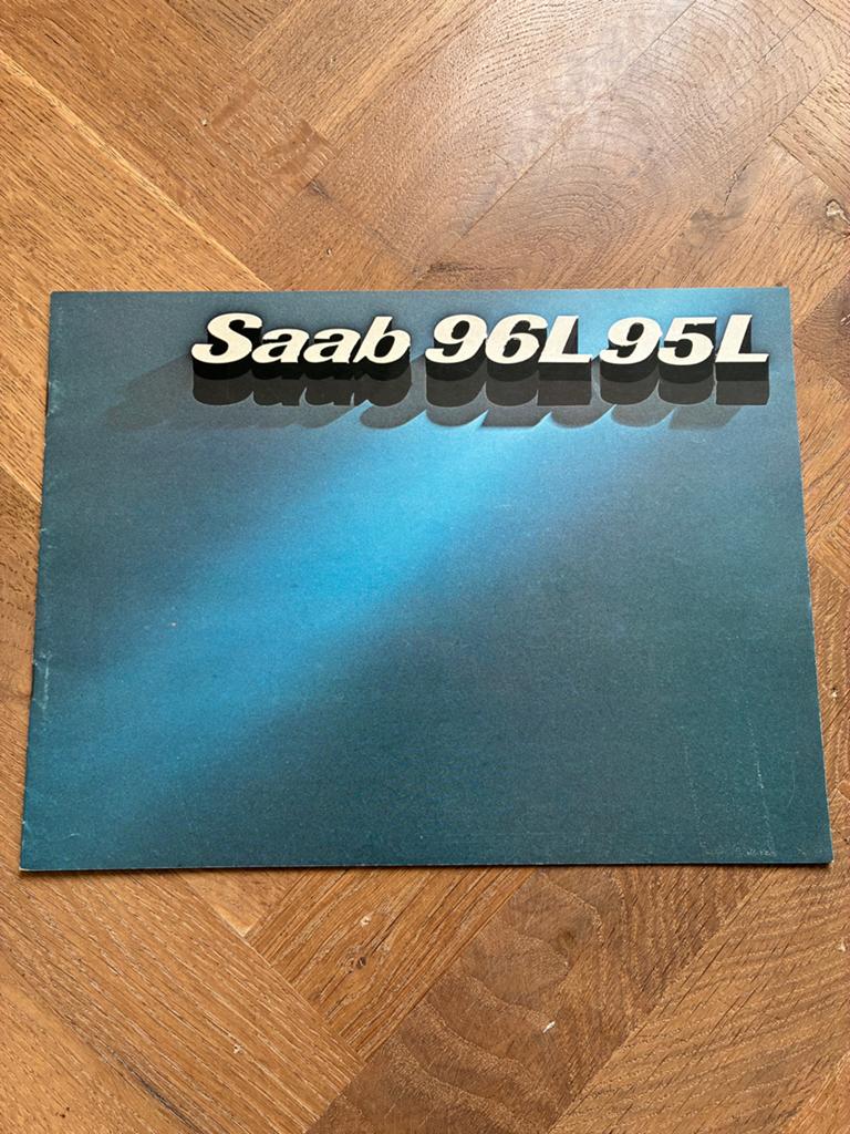 Saab 95L 96L brochure 1977, Boeken, Ophalen of Verzenden, Zo goed als nieuw, Overige merken