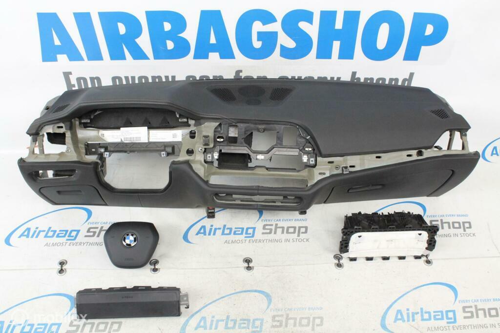 Airbag set Dashboard leder grijs stiksels BMW 3 serie G20, Gebruikt, Ophalen of Verzenden