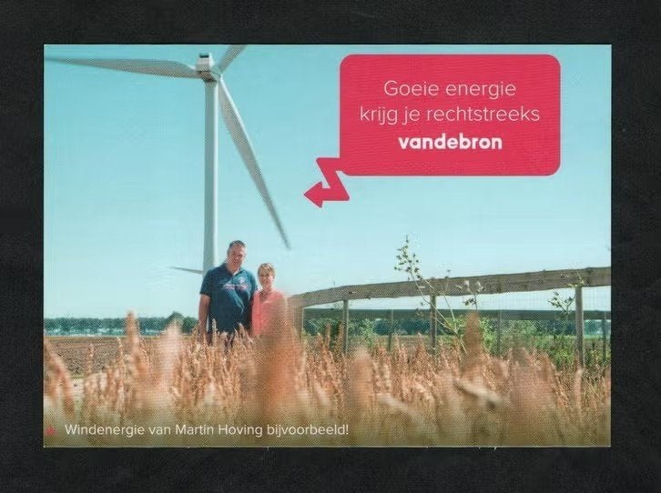 Zeewolde Martin Hoving Windenergie., Verzamelen, Ansichtkaarten | Nederland, Ophalen of Verzenden, 1980 tot heden, Ongelopen, Flevoland
