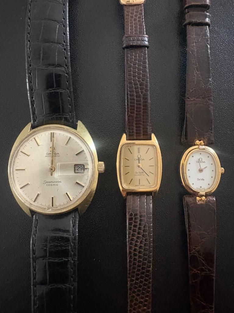 Omega seamaster cosmic en deville, Sieraden, Tassen en Uiterlijk, Horloges | Heren, Ophalen of Verzenden, Zo goed als nieuw, Leer