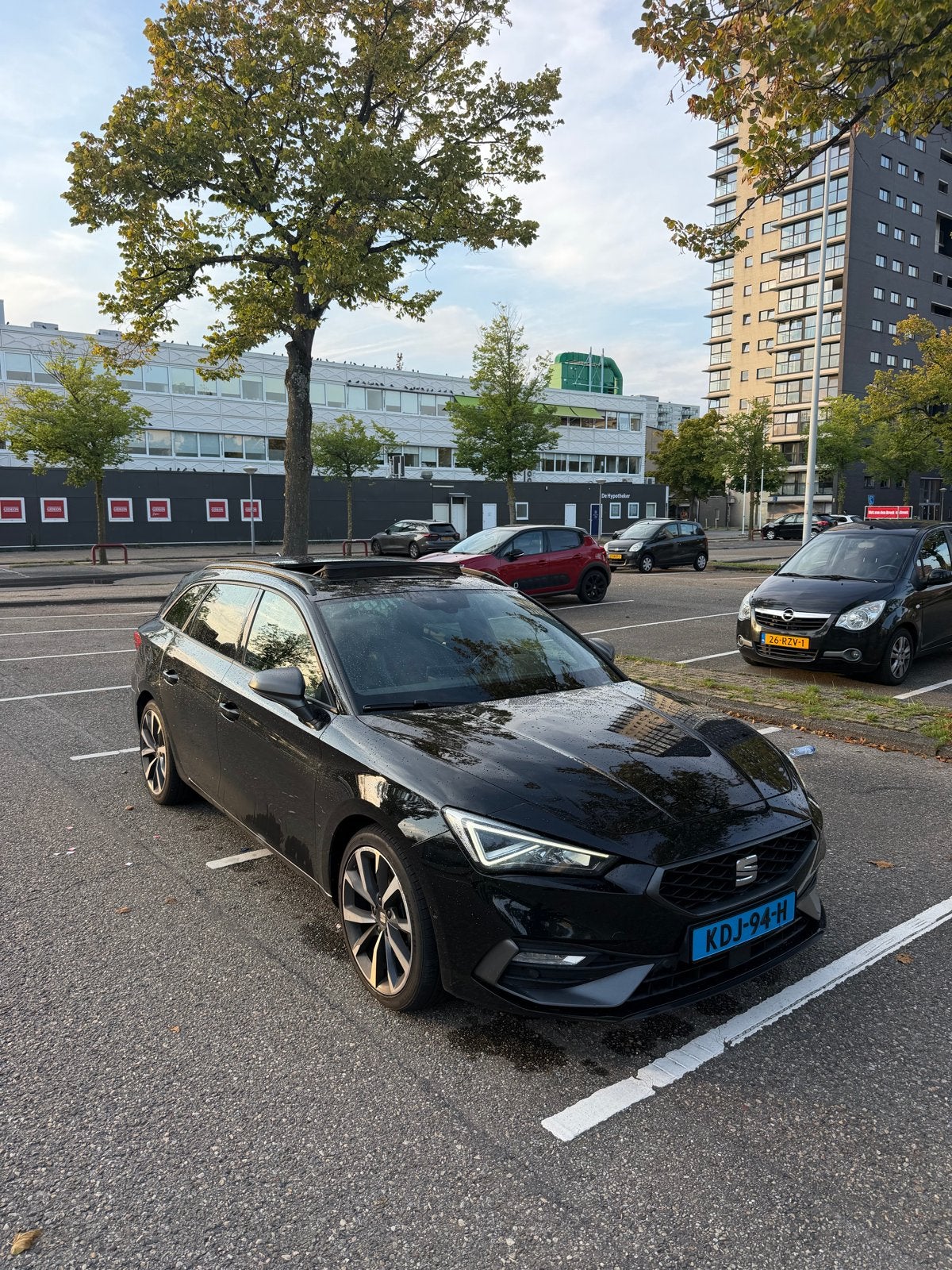 Seat Leon 2.0 TDI 150pk Dsg-7 2021 Zwart, Auto's, 4 cilinders, 150 pk, Leon, Zwart