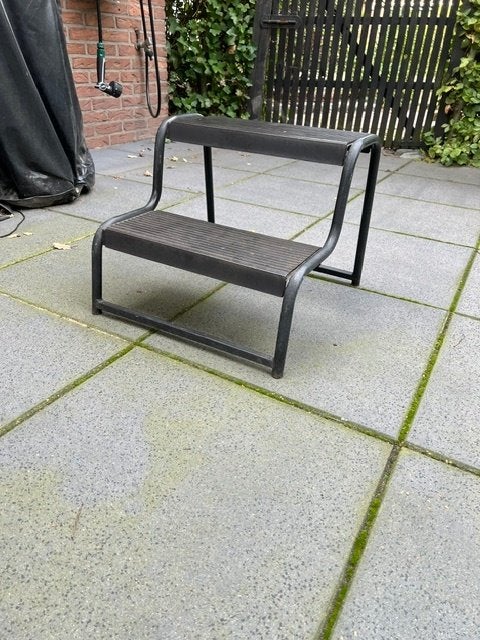 Stevige metalen caravan opstap met twee treden, Ophalen, Gebruikt
