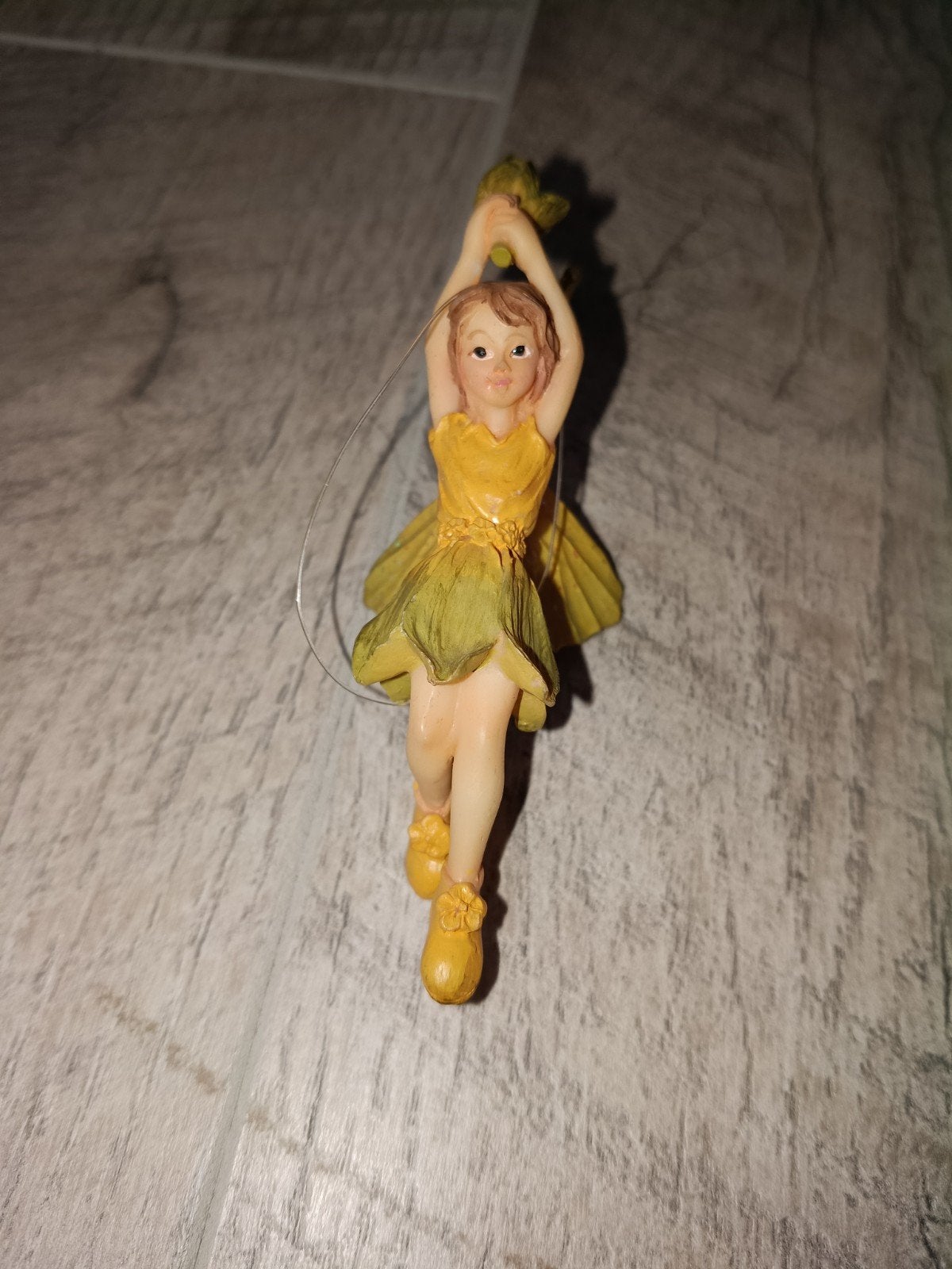 Decoratieve Elfje Hanger - Geel/Groen, Ophalen, Zo goed als nieuw