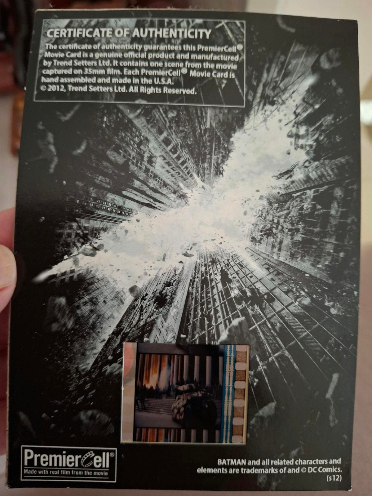 The Dark Knight Rises PremierCell Movie Card, Ophalen of Verzenden