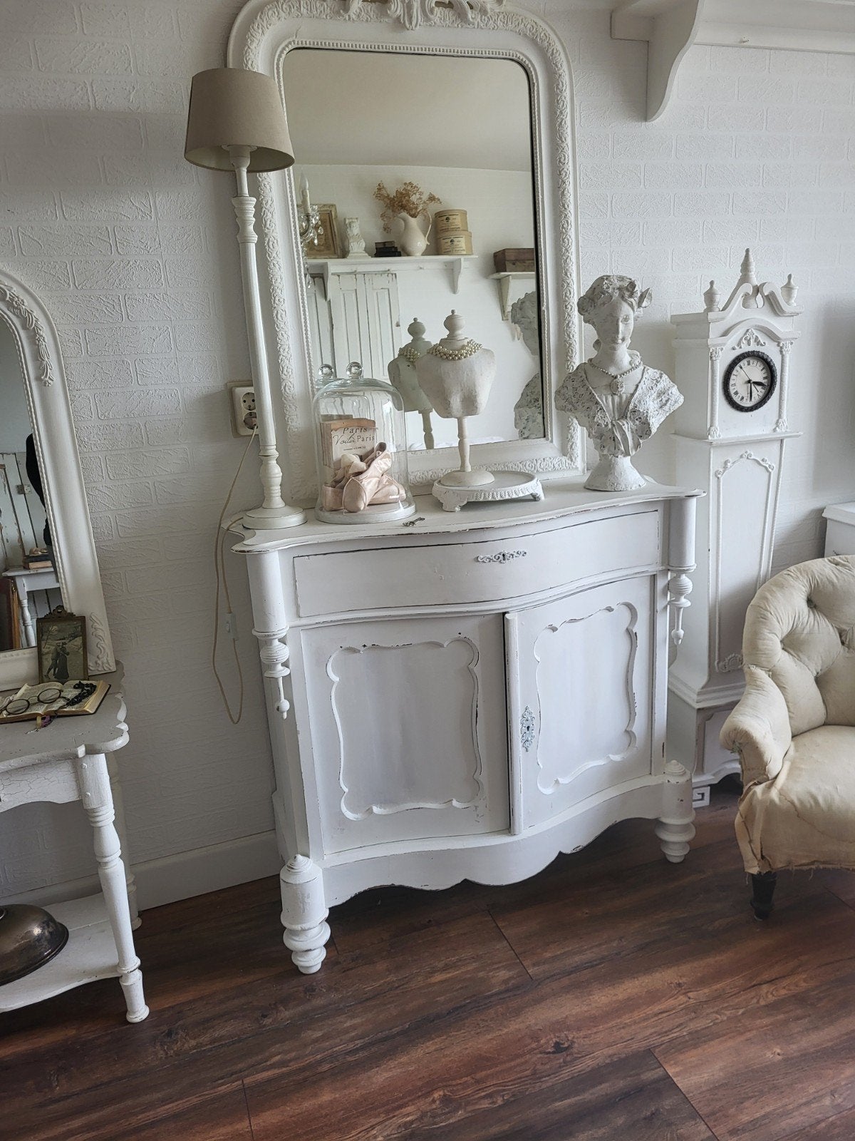 Antiek,oude brocante meidenkast, Antiek en Kunst, Ophalen