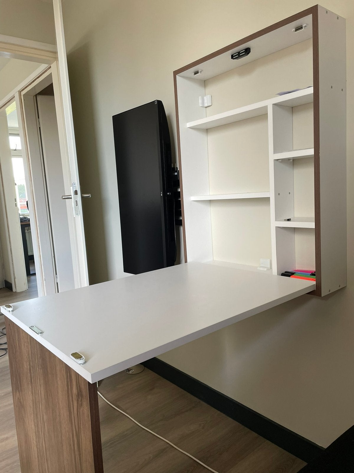 Opklapbaar bureau nieuw in de doos, Huis en Inrichting, Bureaus, Ophalen, Nieuw