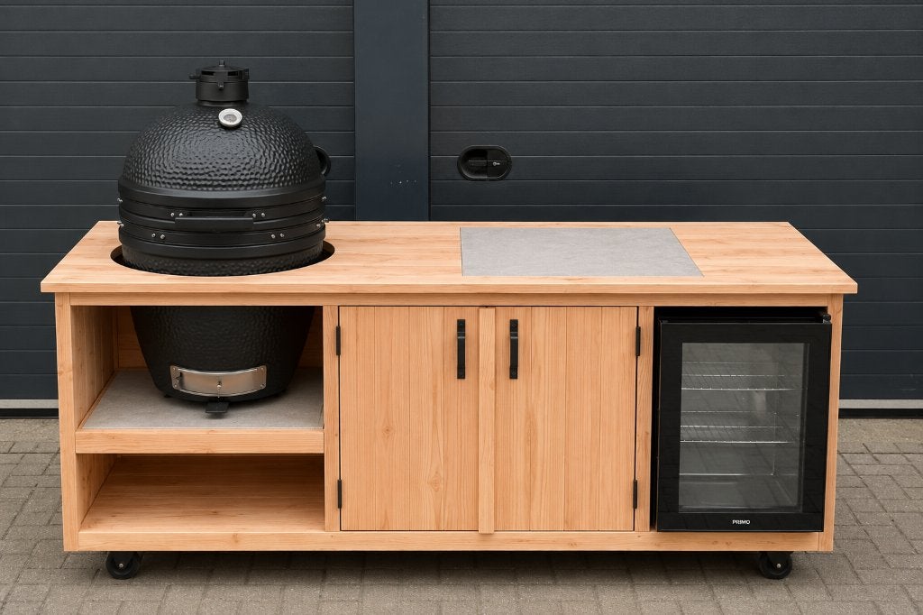 Nova buitenkeuken met koelkast 200CM the Bastard grill guru, Maatwerk, Houtskool, Nieuw, Kerkeplaat 2E12 Dordrecht