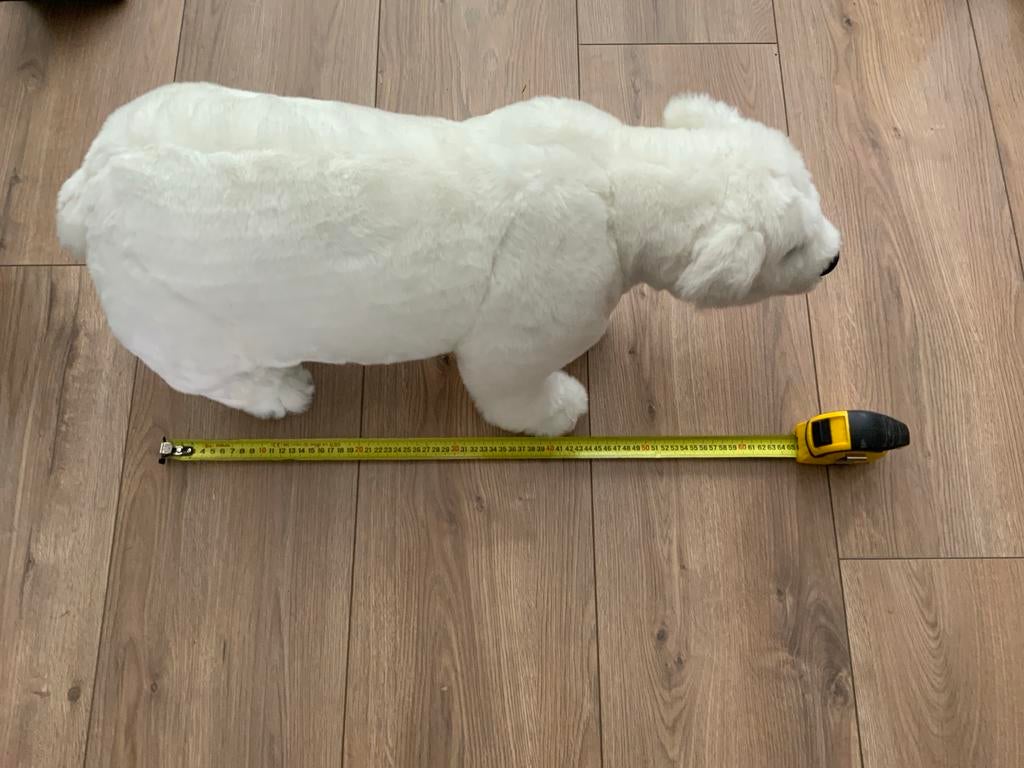 Grote witte ijsbeer knuffel - Zo goed als nieuw, Kinderen en Baby's, Speelgoed | Knuffels en Pluche, Ophalen, Beer, Zo goed als nieuw