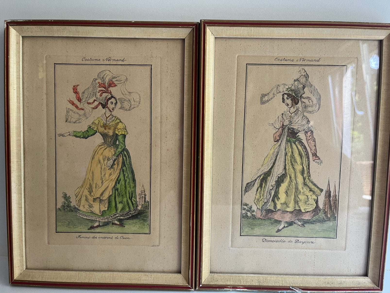 2 koper Gravures George-Jacques Gatine, Ophalen of Verzenden