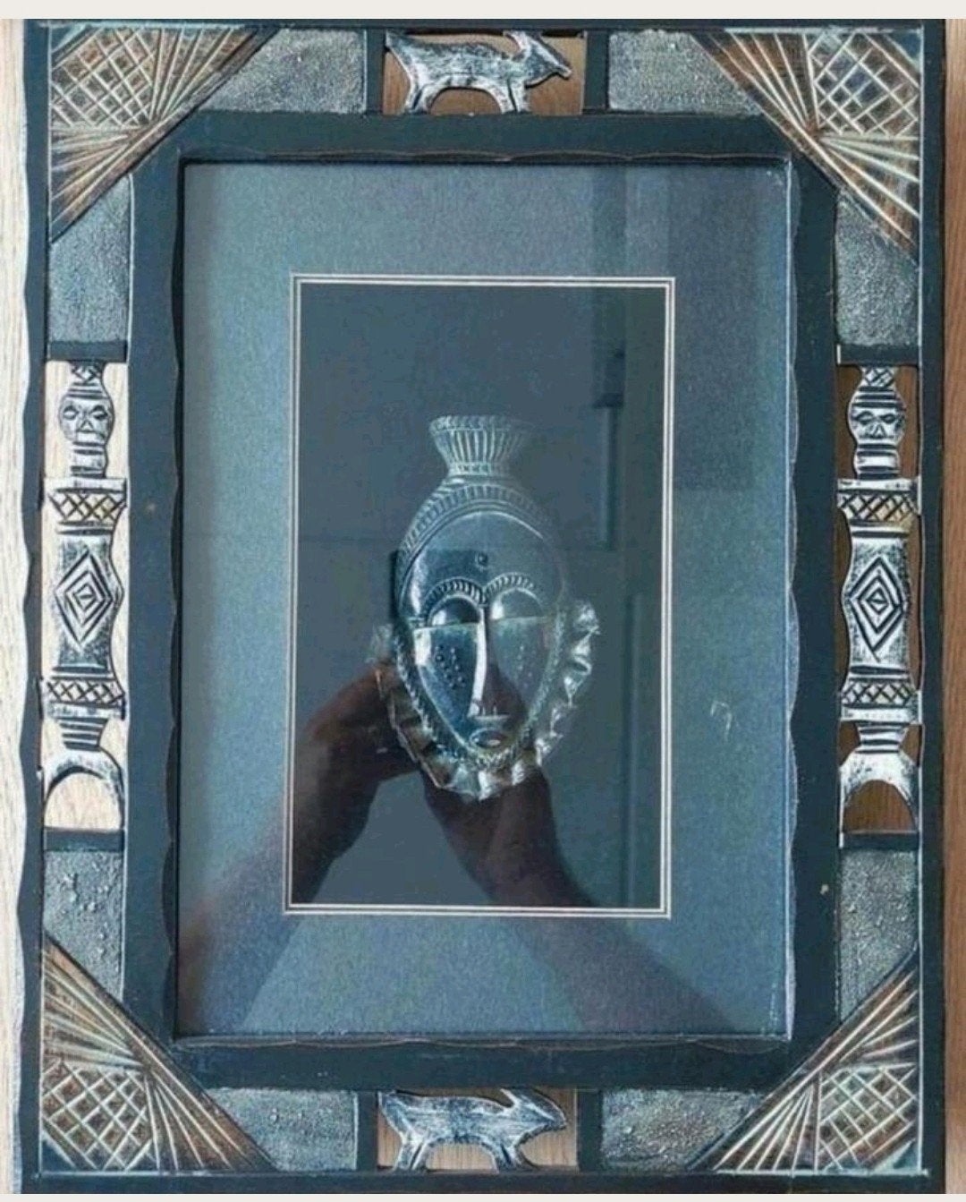 3 ingelijste Afrikaans masker, Ophalen of Verzenden