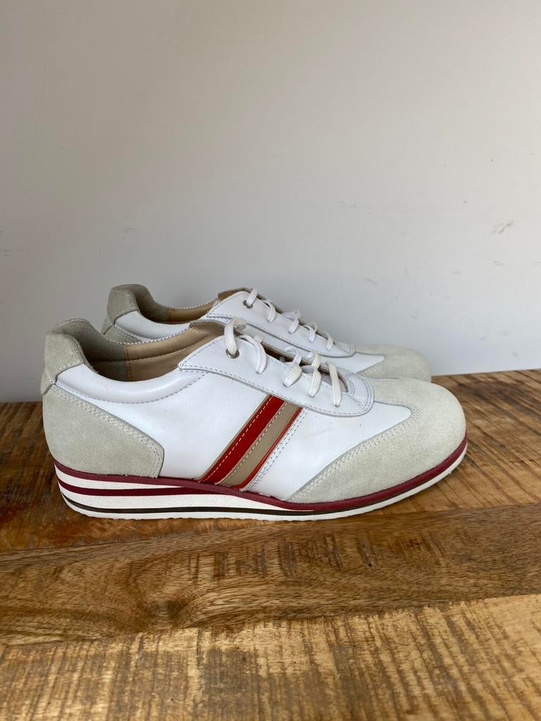 Nieuw semi orthopedisch leren comfortschoenen wijdte g/h 39, Wit, Nieuw, Ophalen of Verzenden, Sneakers of Gympen