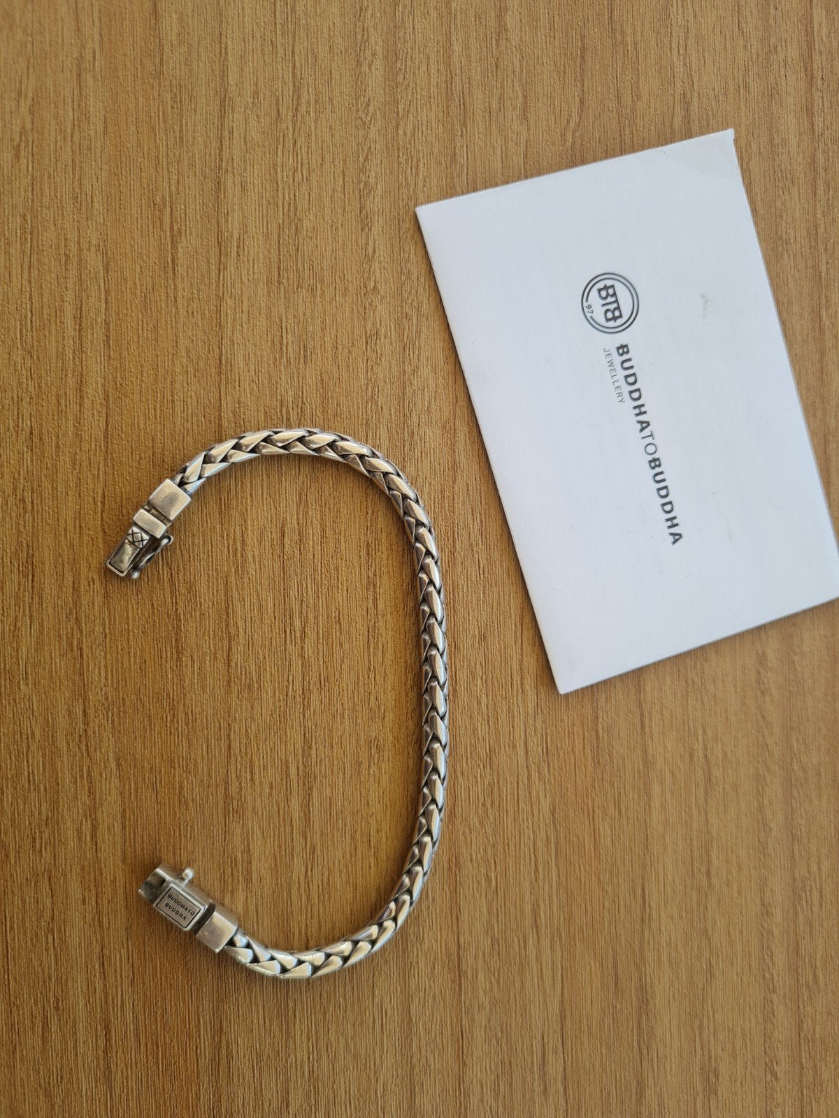 armband buddha to buddha- George xs (19.5 cm), Ophalen of Verzenden, Zo goed als nieuw, Zilver, Zilver
