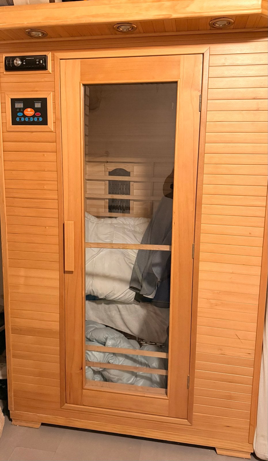 Fonteyn Infrarood Sauna - Heerlijk voor koude dagen!, Ophalen of Verzenden, Gebruikt, Infrarood, Complete sauna