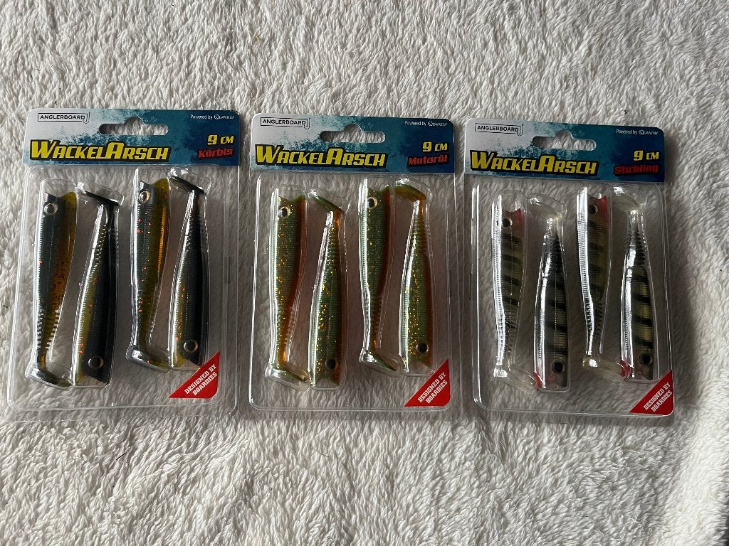 adv 397 / NIEUW mixset 3 blisters shads  9 cm QUANTUM, Watersport en Boten, Ophalen of Verzenden, Nieuw, Overige typen