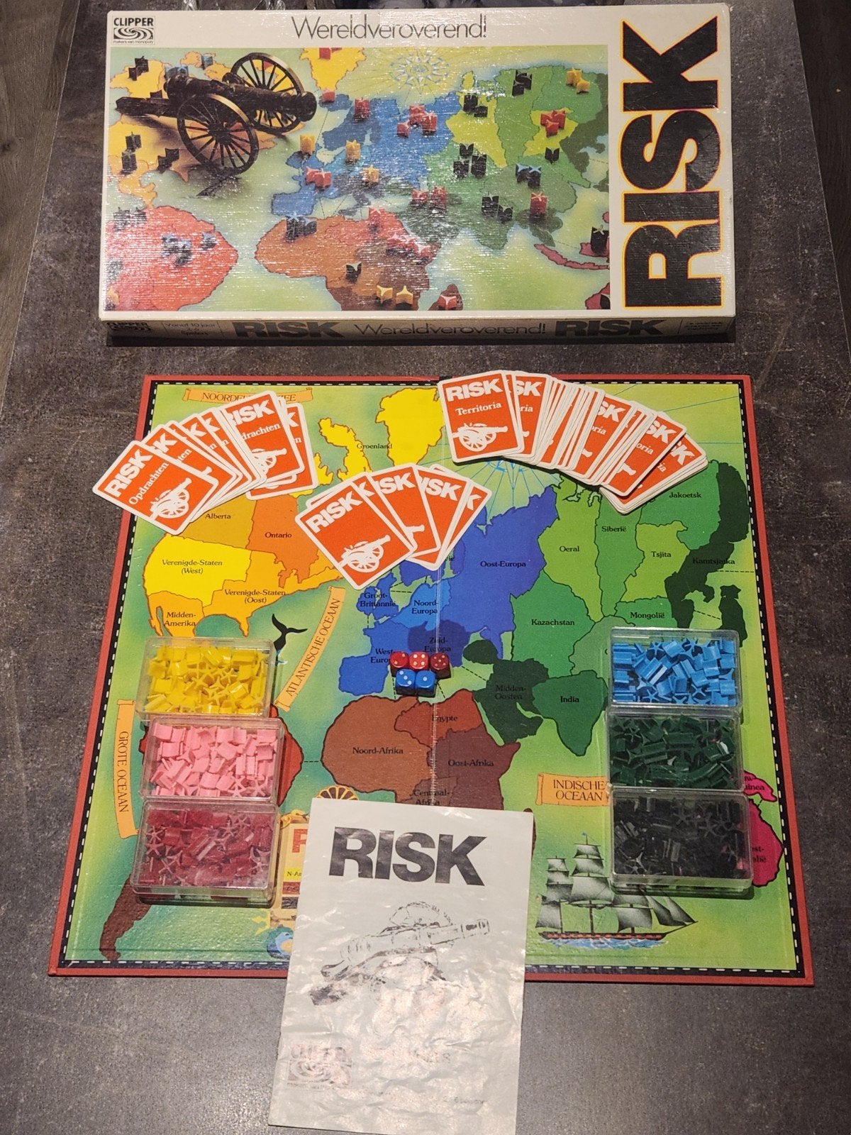 Risk Wereldveroverend! Compleet Bordspel van Clipper, Vijf spelers of meer, Ophalen of Verzenden, Gebruikt, Clipper