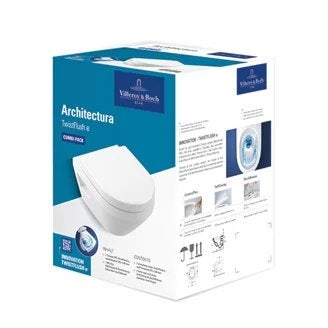 Villeroy & Boch Architectura Compact Wandcloset TwistFlush, Ophalen, Nieuw, Toilet