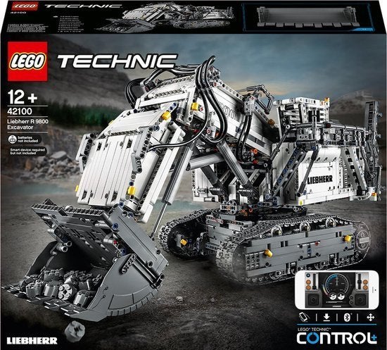 LEGO Technic 42100 – Liebherr R 9800 Excavator, Lego, Nieuw, Ophalen of Verzenden, Complete set