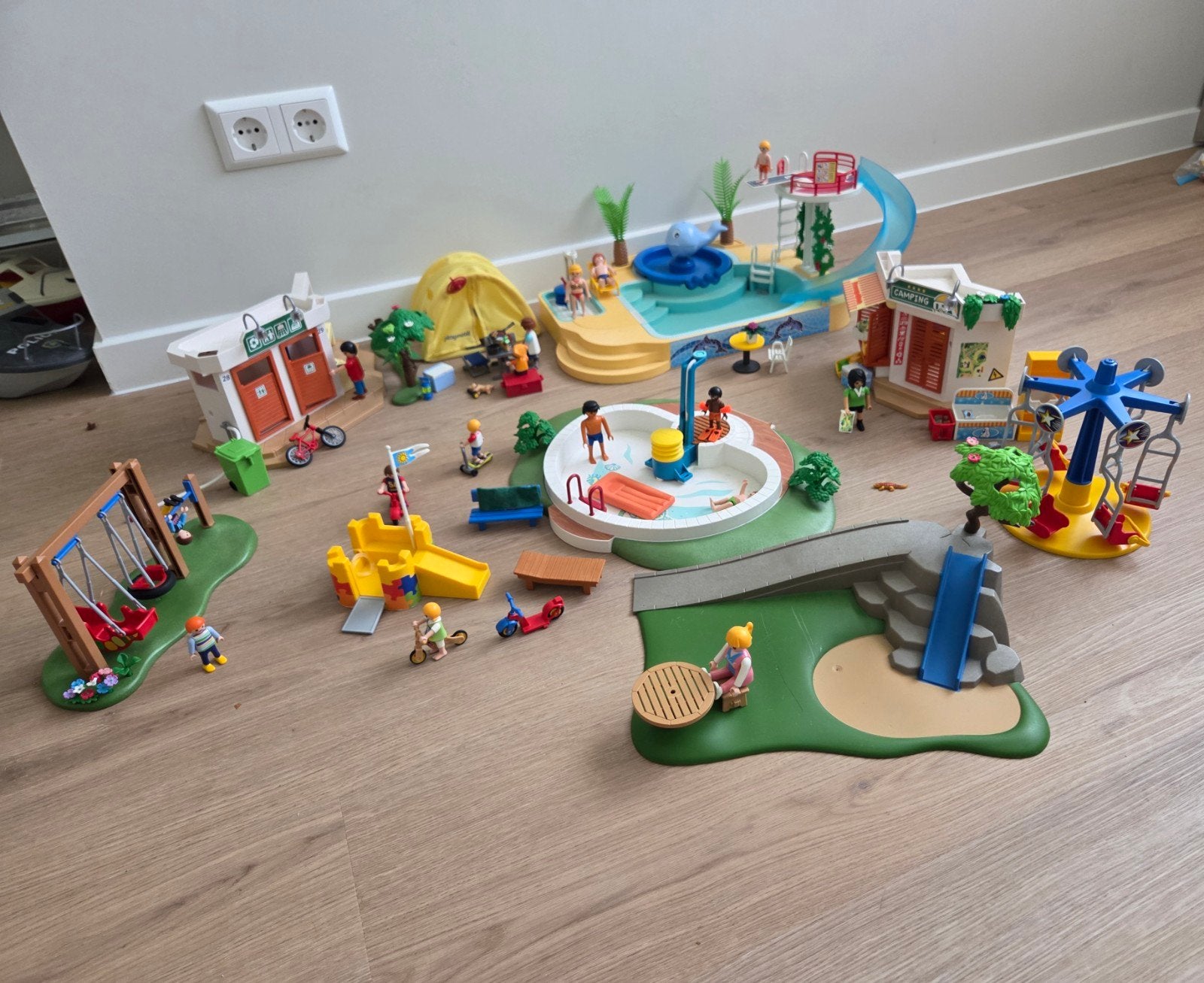 Playmobil camping 5432, speeltuin 5024, zwembad 5433 en 9422, Ophalen of Verzenden