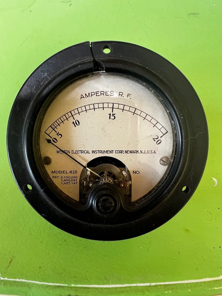 amperemeter met bakelieten huis, Ophalen of Verzenden
