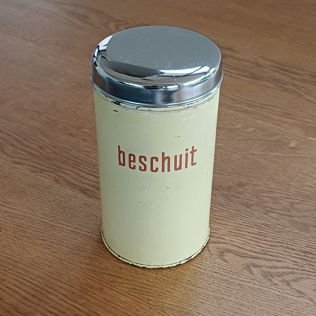 Brabantia beschuitblik, Verzamelen, Blikken, Ophalen of Verzenden, Gebruikt, Beschuit, Overige merken
