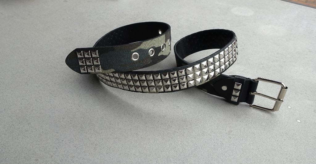 heren of dames punkriem 268-0 in legercamouflage 105x3,7 cm, Kleding | Heren, Riemen en Ceinturen, Ophalen of Verzenden, Nieuw
