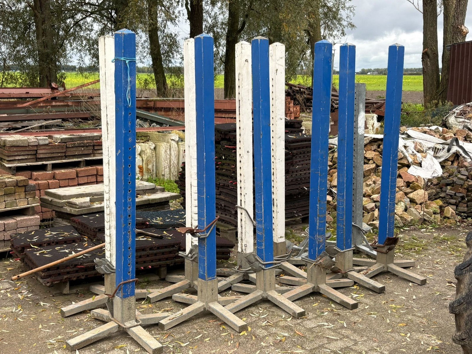 hindernis staanders met lepels, Ophalen, Gebruikt, Springen