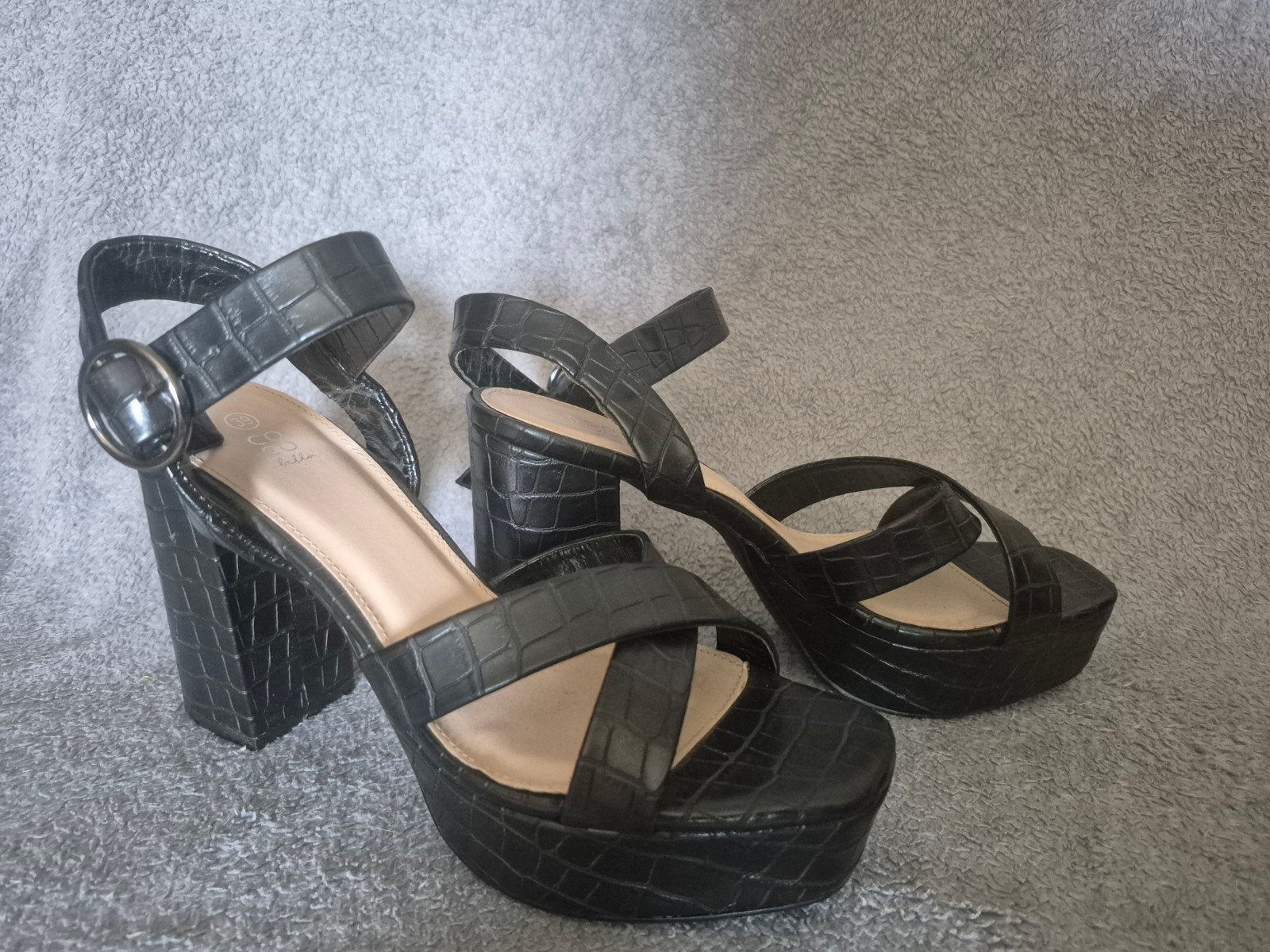 Coco Bella dames zomer schoentjes mt 39, Zo goed als nieuw, Instappers, Zwart, Coco bella