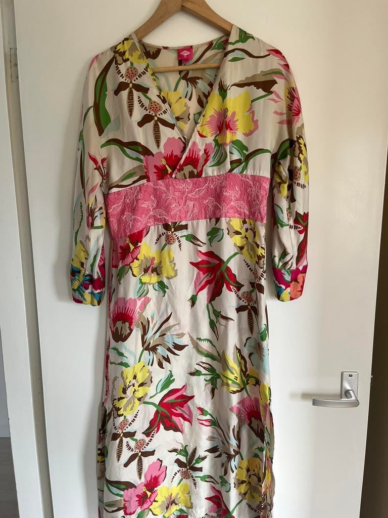Oilily zijden kimonojurk S, Overige kleuren, Ophalen of Verzenden, Zo goed als nieuw, Maat 36 (S)