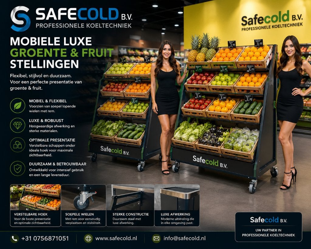Luxe Groente & Fruit stellingen van merk Safecold B.V., Ophalen, AGF