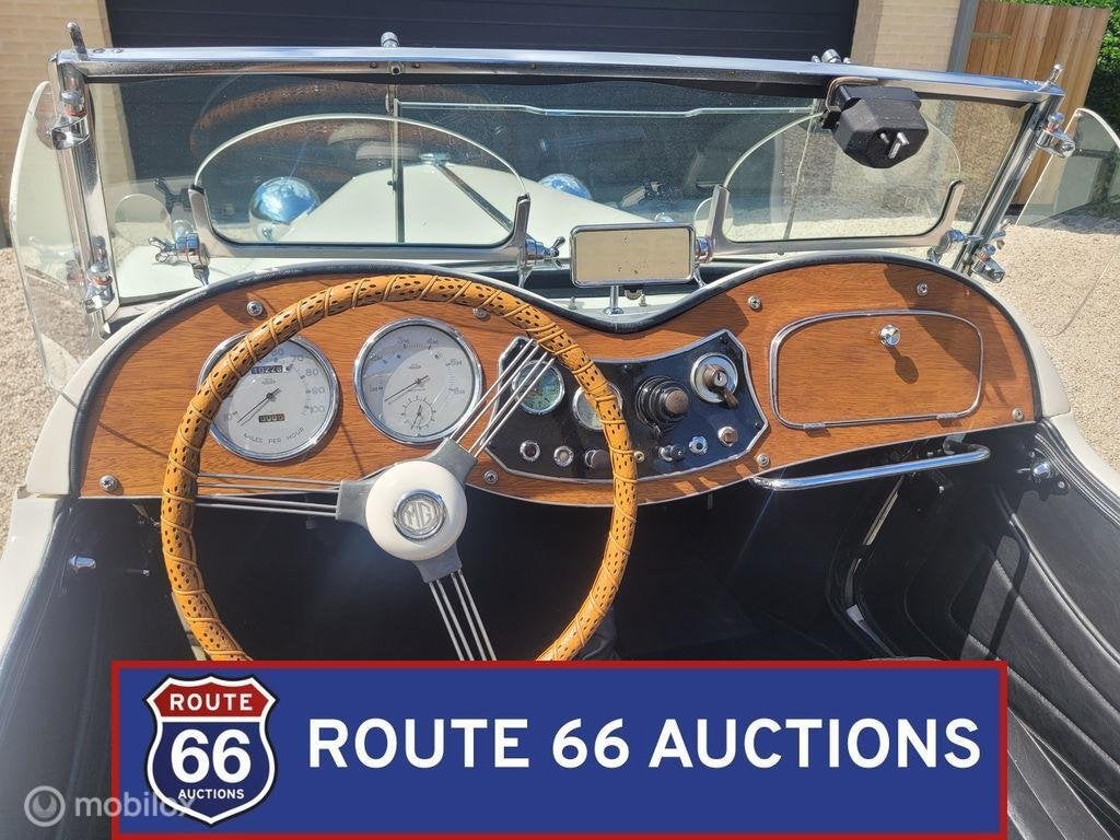 MG TD | 1951 | Route 66 Auctions, Auto's, Oldtimers, Overige carrosserieën, Zwart, Bedrijf, Handgeschakeld