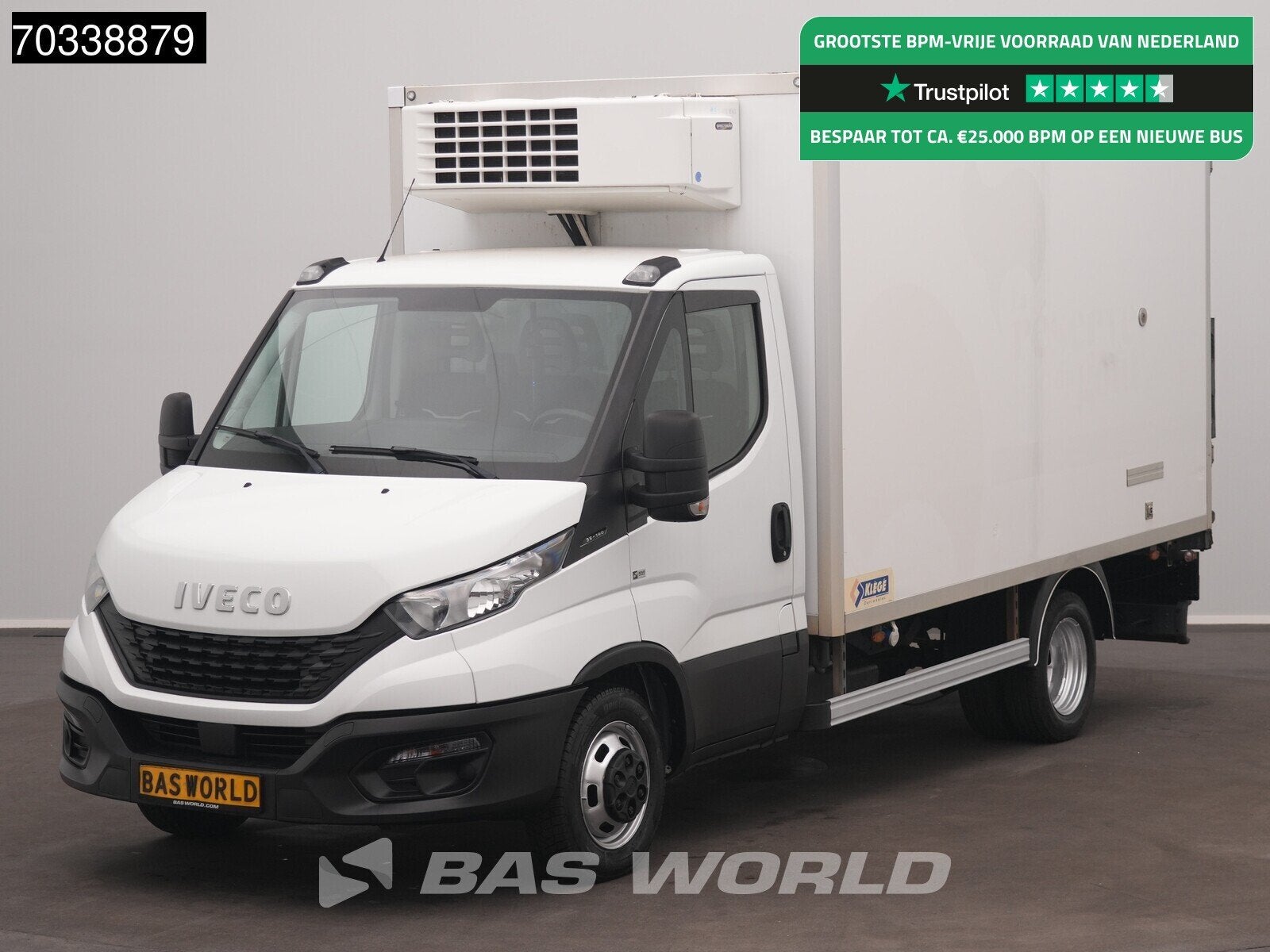 Iveco Daily 35C14 Koelwagen Vriezer Thermo King V-500-MAX 23, Auto's, Stof, Gebruikt, Euro 6, Iveco