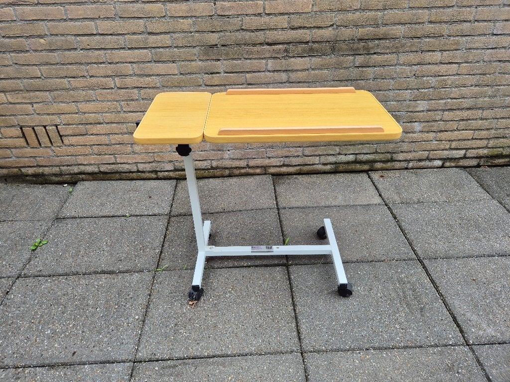 Bijzet tafel met wieltjes - Aidapt VG832A Bedtafel, Ophalen, Zo goed als nieuw, 75 cm of meer, 60 cm of meer