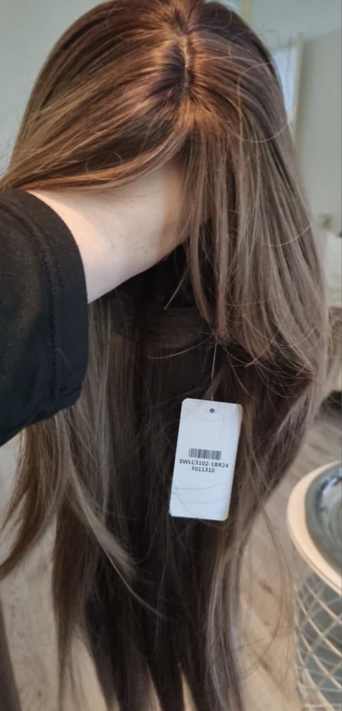 Lichtbruin gemeleerd haarwerk. Nieuw, Sieraden, Tassen en Uiterlijk, Uiterlijk | Haarverzorging, Ophalen of Verzenden, Pruik of Haarverlenging